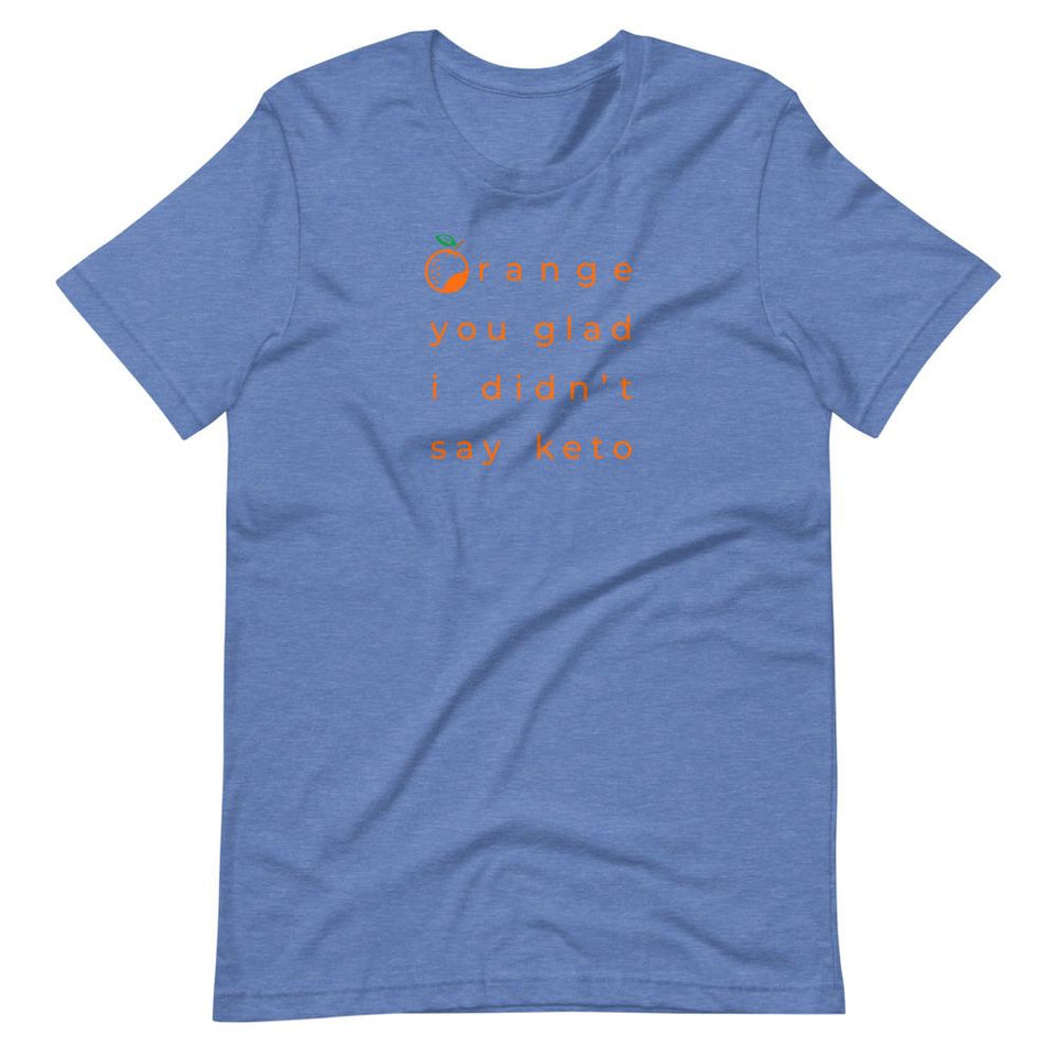 ...I Didn't Say Keto Colorways | Unisex Cotton Crew | Various Colors | Dietitian T Shirt | neRD Clothing Company | Heather True Royal