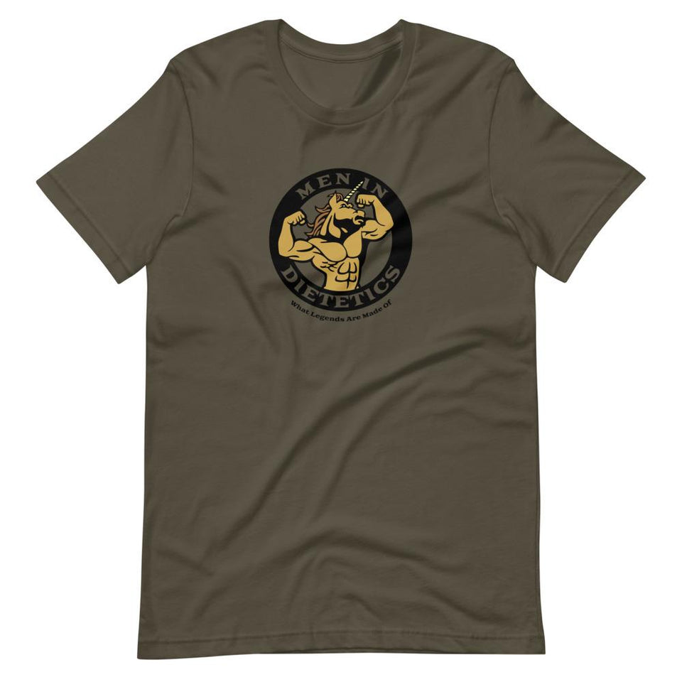 Men in Dietetics Colorways | Unisex Cotton Crew | Various Colors | Dietitian T Shirt | neRD Clothing Company | Army