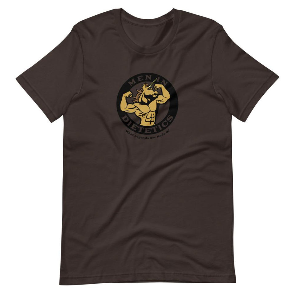 Men in Dietetics Colorways | Unisex Cotton Crew | Various Colors | Dietitian T Shirt | neRD Clothing Company | Brown