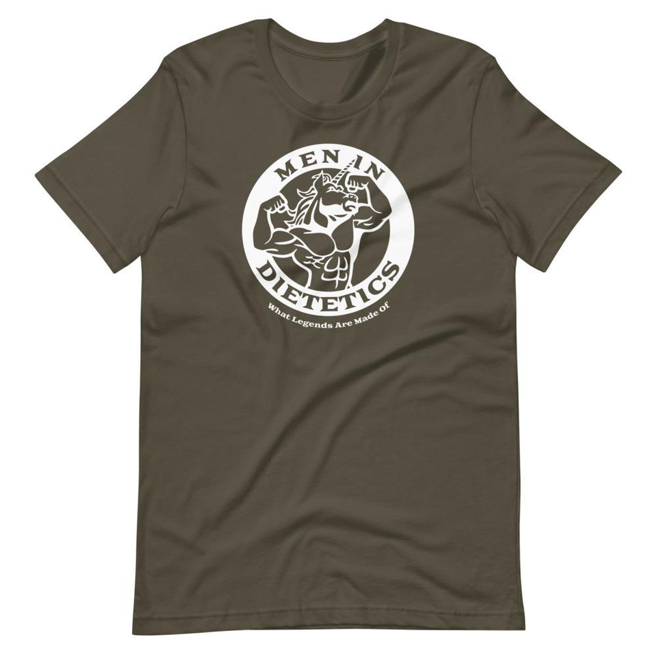 Men in Dietetics | Unisex Cotton Crew | Various Colors | Dietitian T Shirt | neRD Clothing Company | Army