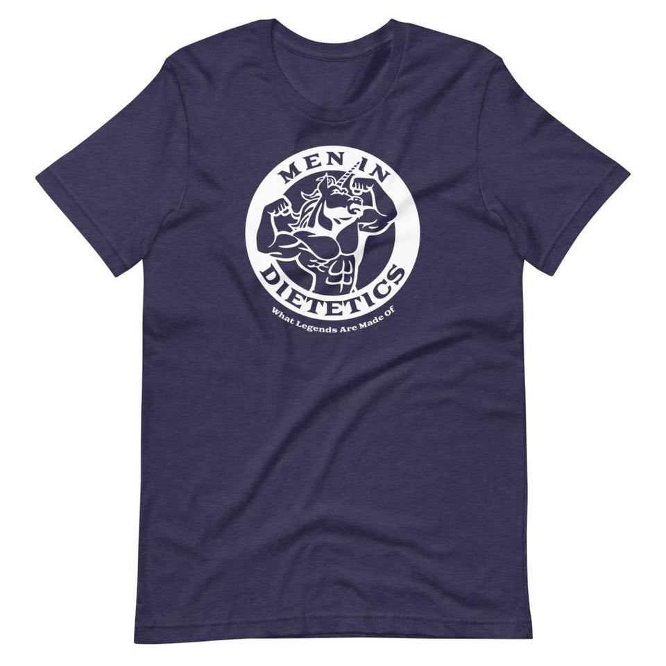 Men in Dietetics | Unisex Cotton Crew | Various Colors | Dietitian T Shirt | neRD Clothing Company | Heather Midnight Navy