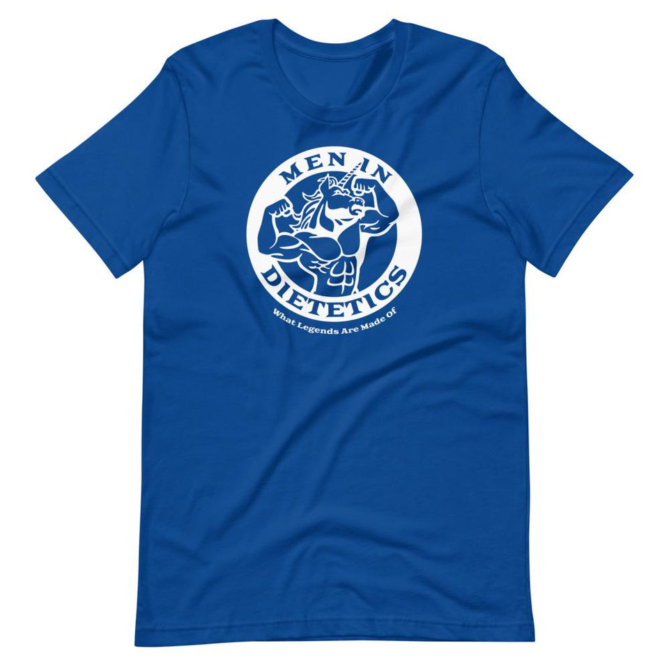 Men in Dietetics | Unisex Cotton Crew | Various Colors | Dietitian T Shirt | neRD Clothing Company | True Royal