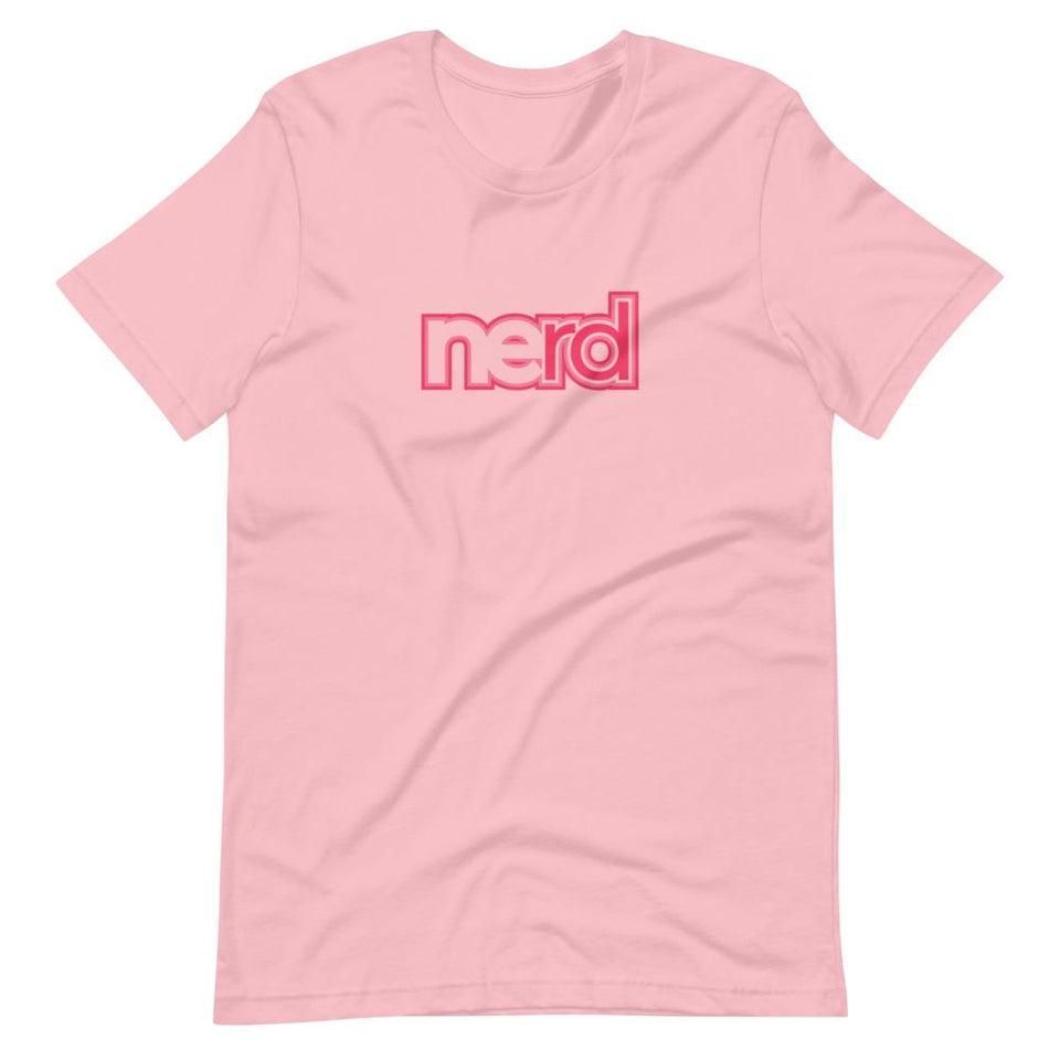 neRD Logo Colorways | Unisex Cotton Crew | Pink | Dietitian T Shirt | neRD Clothing Company | S