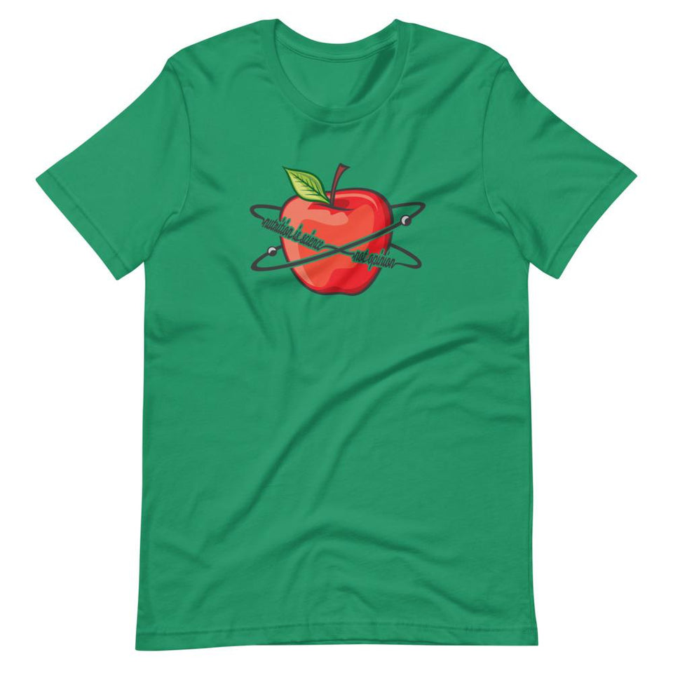 Nutrition is Science | Unisex Cotton Crew | Various Colors | Dietitian T Shirt | neRD Clothing Company | Kelly