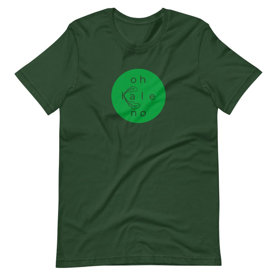 Oh Kale No Colorways | Unisex Cotton Crew | Various Colors | Dietitian T Shirt | neRD Clothing Company | Forest