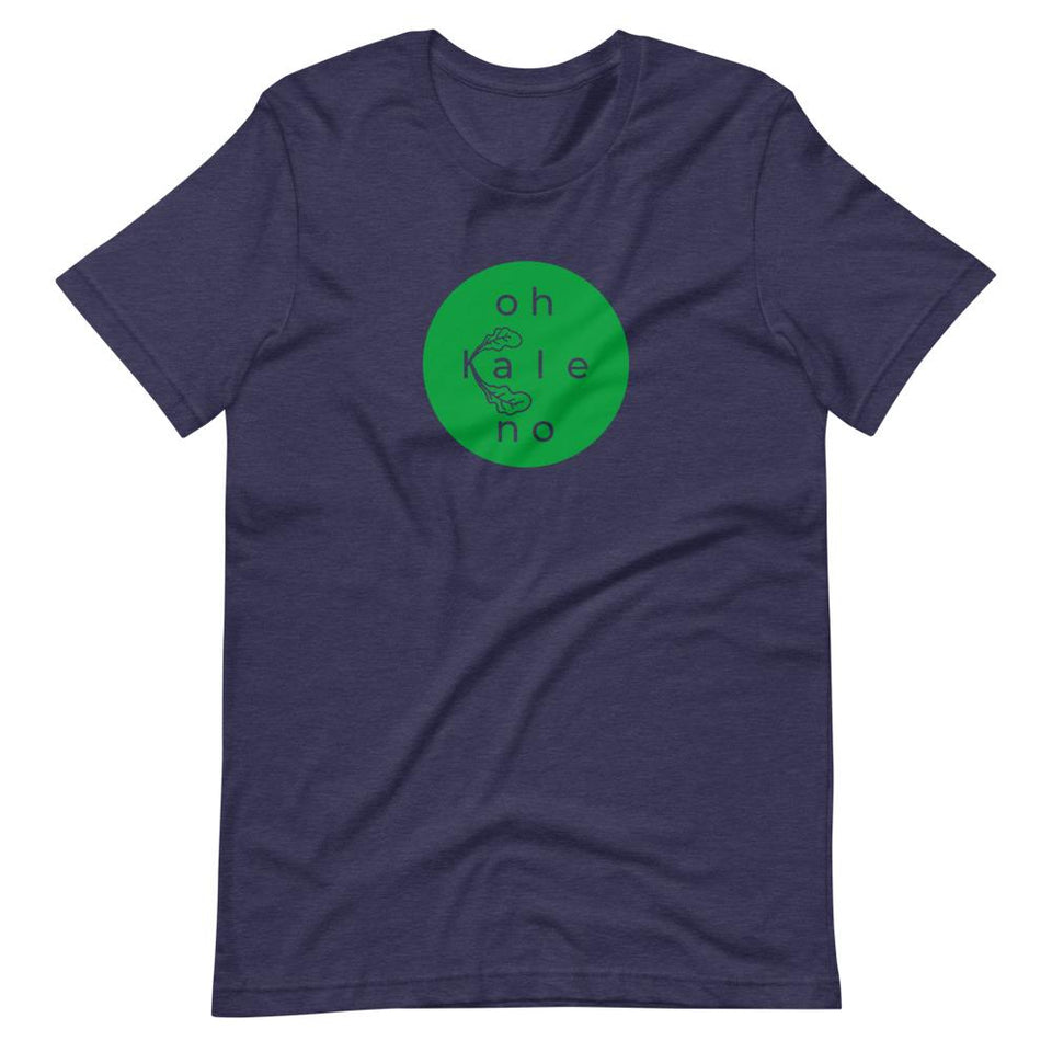 Oh Kale No Colorways | Unisex Cotton Crew | Various Colors | Dietitian T Shirt | neRD Clothing Company | Heather Midnight Navy