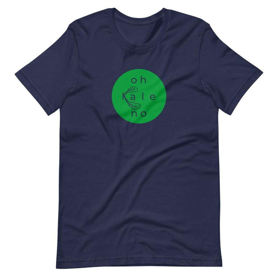 Oh Kale No Colorways | Unisex Cotton Crew | Various Colors | Dietitian T Shirt | neRD Clothing Company | Navy