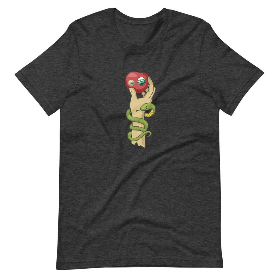 Organic Adam (Light) | Unisex Cotton Crew | Various Colors | Dietitian T Shirt | neRD Clothing Company | Dark Grey Heather
