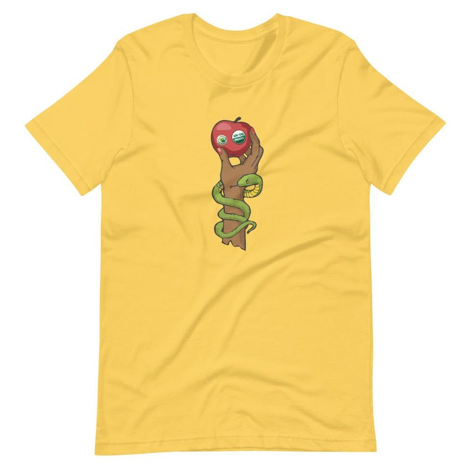 Organic Eve (Dark) | Unisex Cotton Crew | Various Colors | Dietitian T Shirt | neRD Clothing Company | Yellow