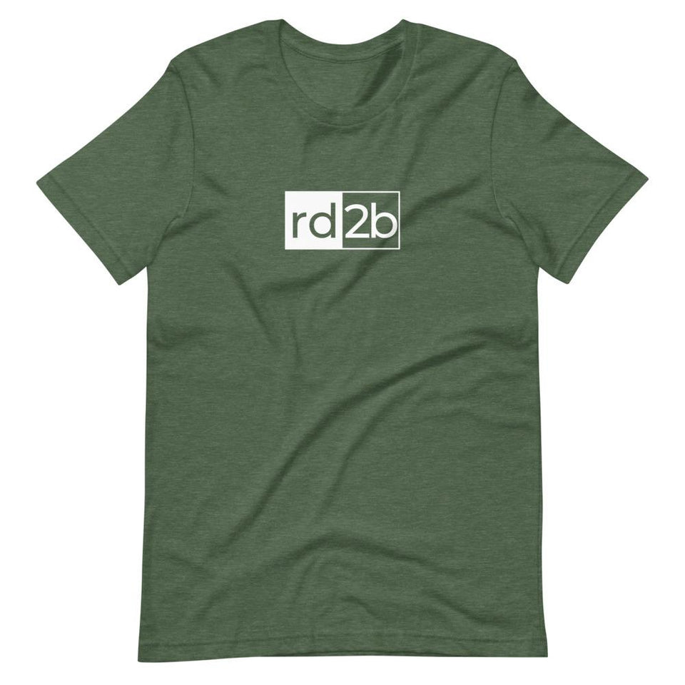 RD2B Block | Unisex Cotton Crew | Various Heather Colors | Dietitian T Shirt | neRD Clothing Company | Heather Forest