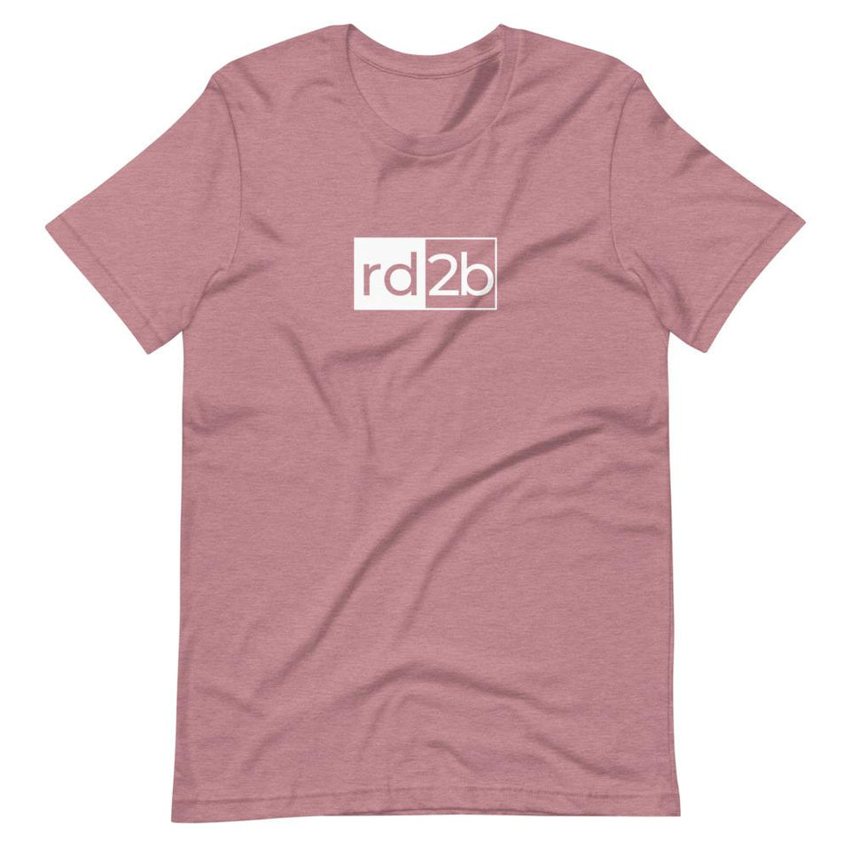 RD2B Block | Unisex Cotton Crew | Various Heather Colors | Dietitian T Shirt | neRD Clothing Company | Heather Orchid