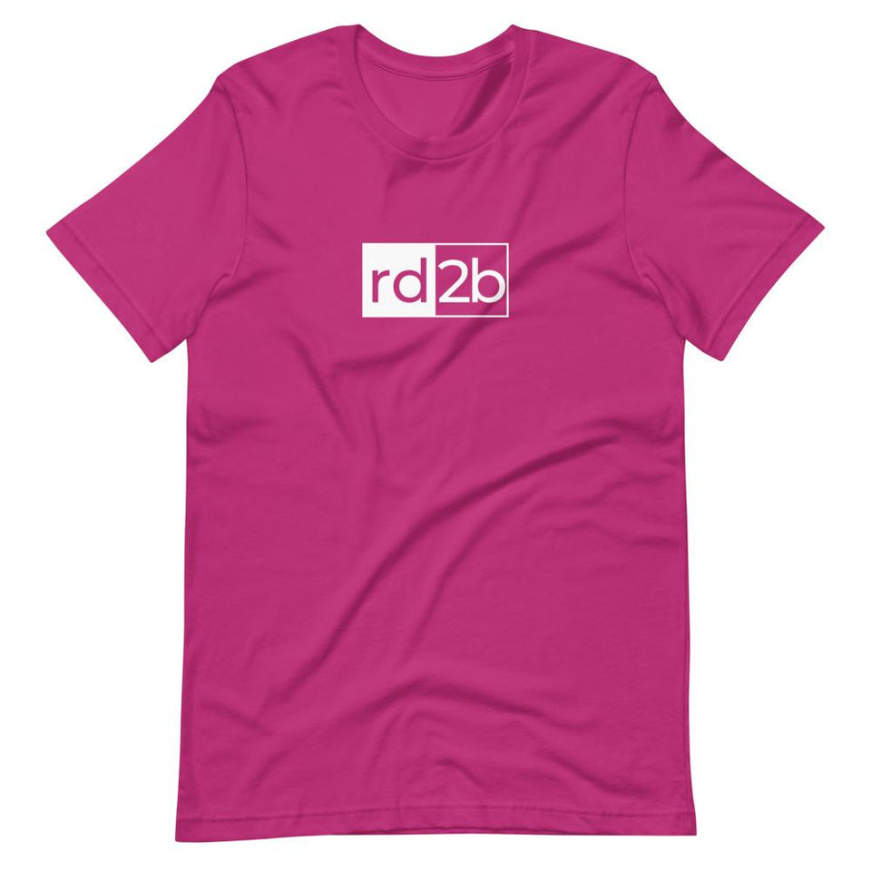 RD2B Block | Unisex Cotton Crew | Various Solid Colors | Dietitian T Shirt | neRD Clothing Company | Berry