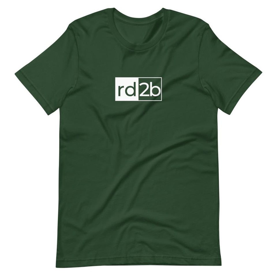 RD2B Block | Unisex Cotton Crew | Various Solid Colors | Dietitian T Shirt | neRD Clothing Company | Forest