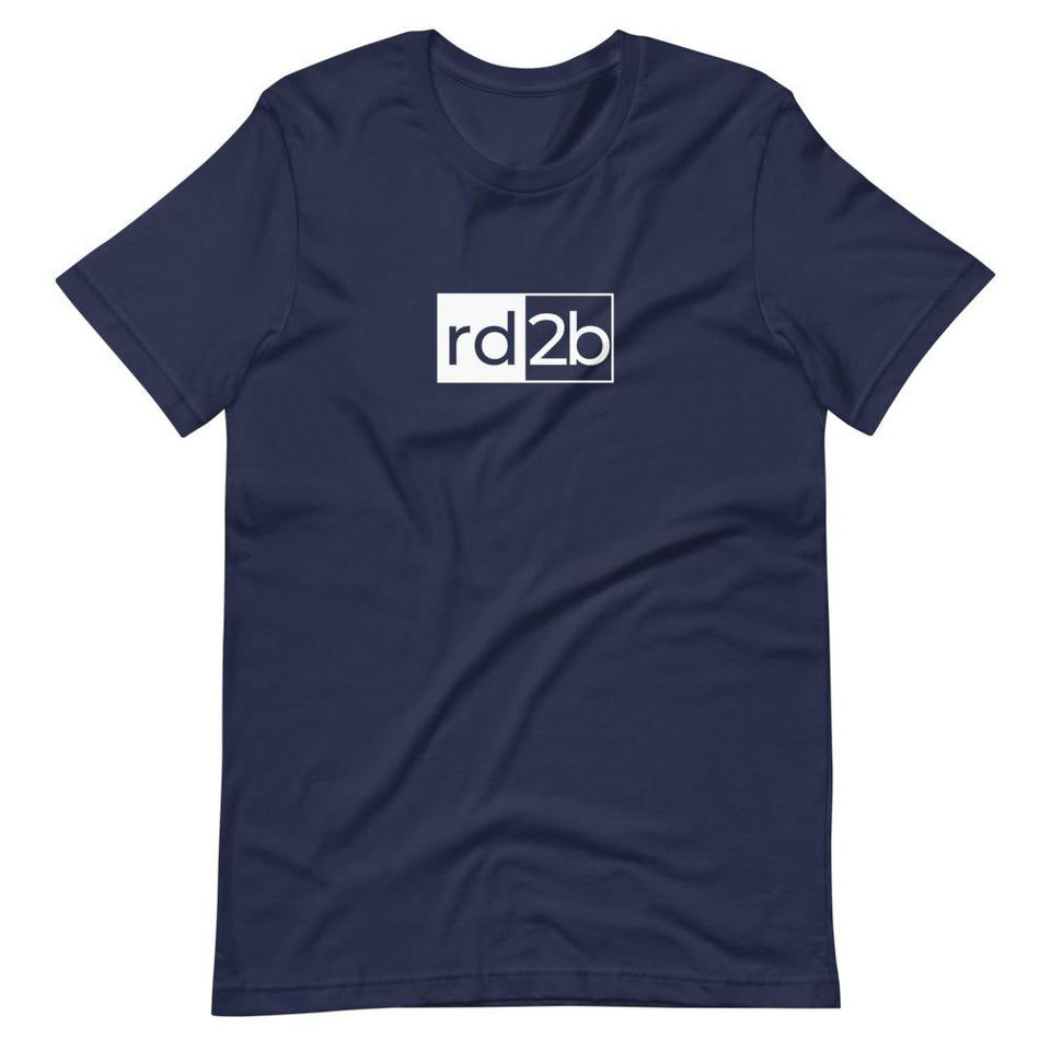 RD2B Block | Unisex Cotton Crew | Various Solid Colors | Dietitian T Shirt | neRD Clothing Company | Navy