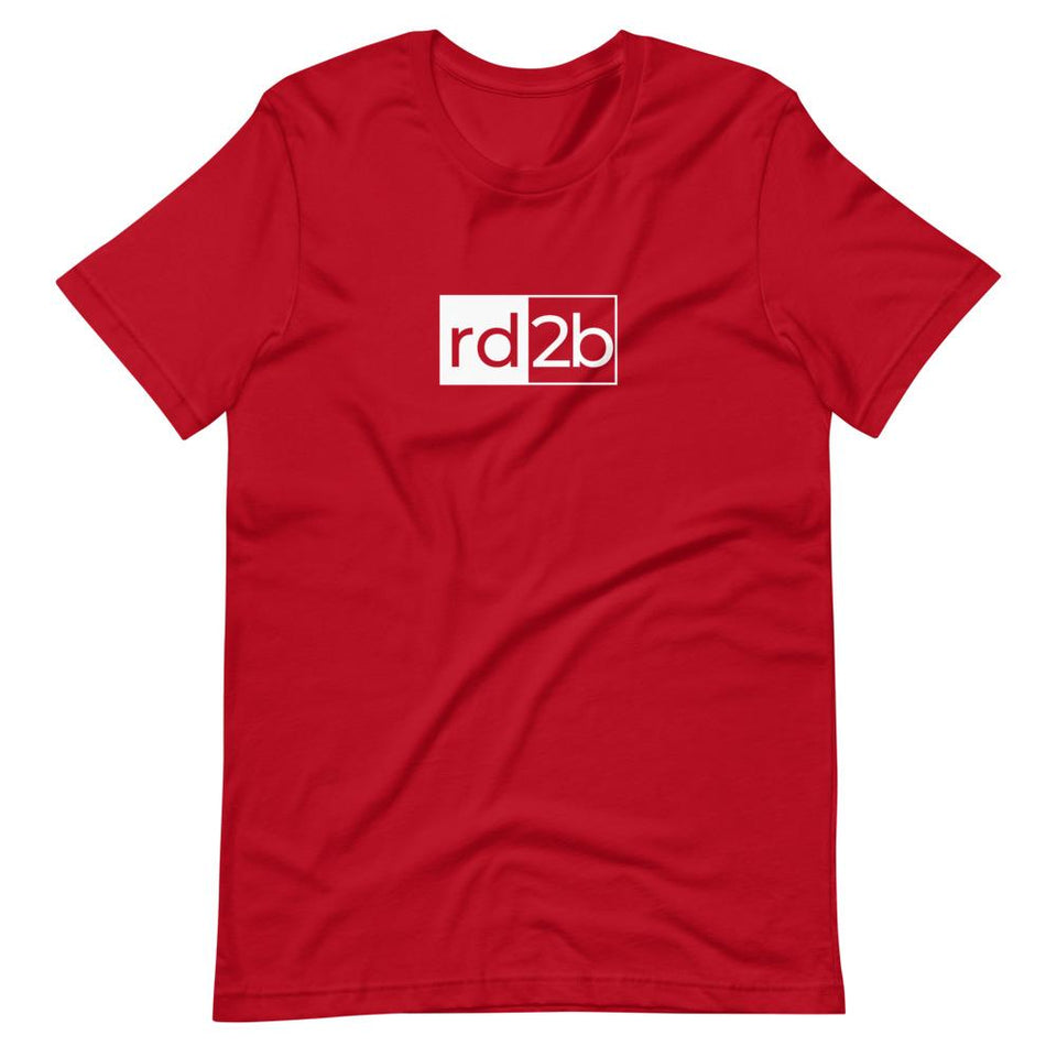 RD2B Block | Unisex Cotton Crew | Various Solid Colors | Dietitian T Shirt | neRD Clothing Company | Red