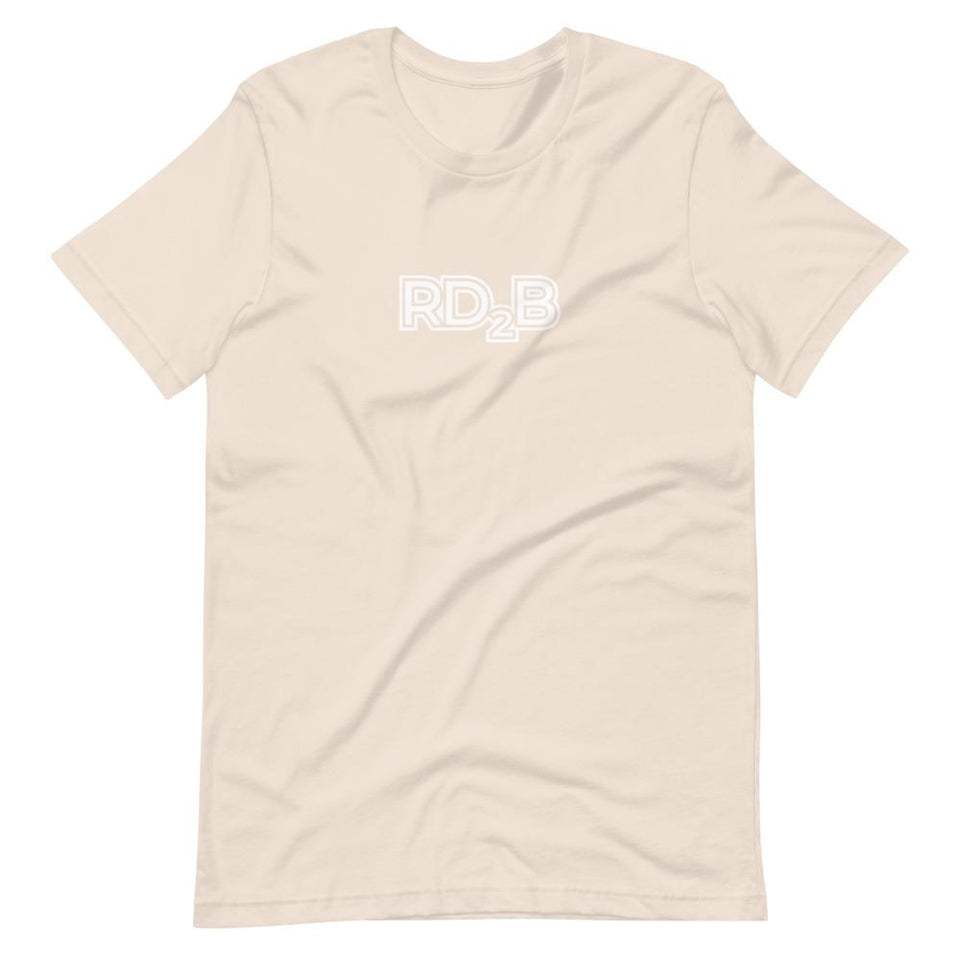 RD2B Contour | Unisex Cotton Crew | Various Solid Colors | Dietitian T Shirt | neRD Clothing Company | Soft Cream