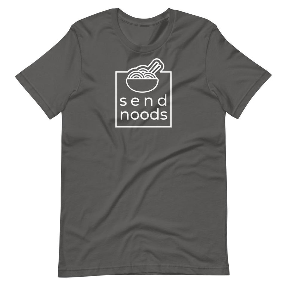 Send Noods | Unisex Cotton Crew | Shades of Gray | Dietitian T Shirt | neRD Clothing Company | Asphalt